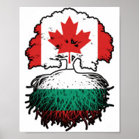 Bulgarie Drapeau canadien bulgare des racines d'ar