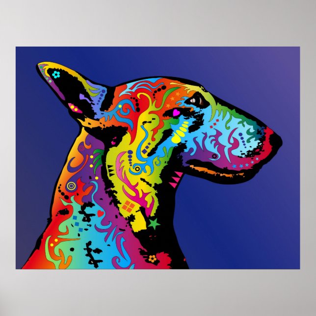Poster Bull Terrier (Devant)
