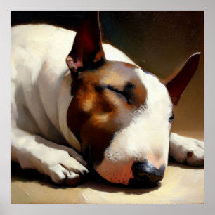 Poster Bull terrier dog