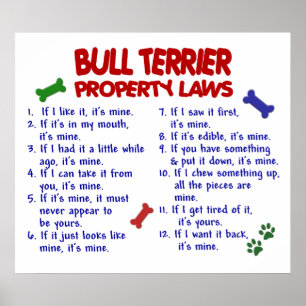 POSTER BULL TERRIER PL2