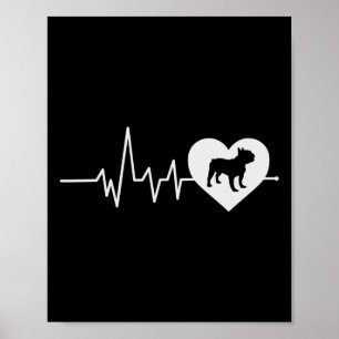 Poster Bulldog Amoureux de les chiens Hommes Femmes Cadea