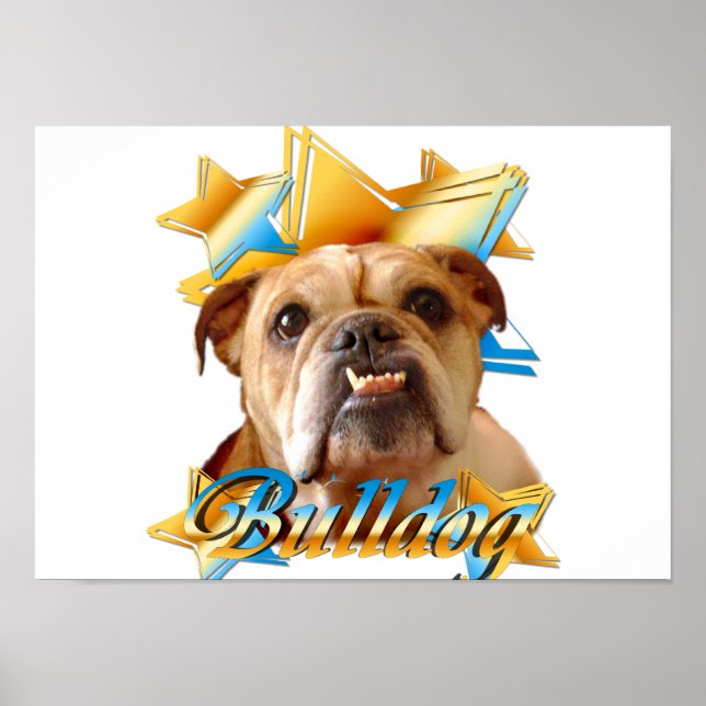 Poster bulldog anglais (Devant)