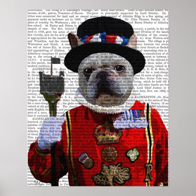 Poster Bulldog Beefeater (Devant)
