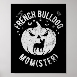Poster Bulldog Momster - Halloween