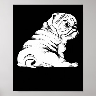Poster Bulldog - Propriétaire de chiot Animal Amoureux de
