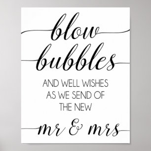 Poster Bulle mariage Envoi d'un signe