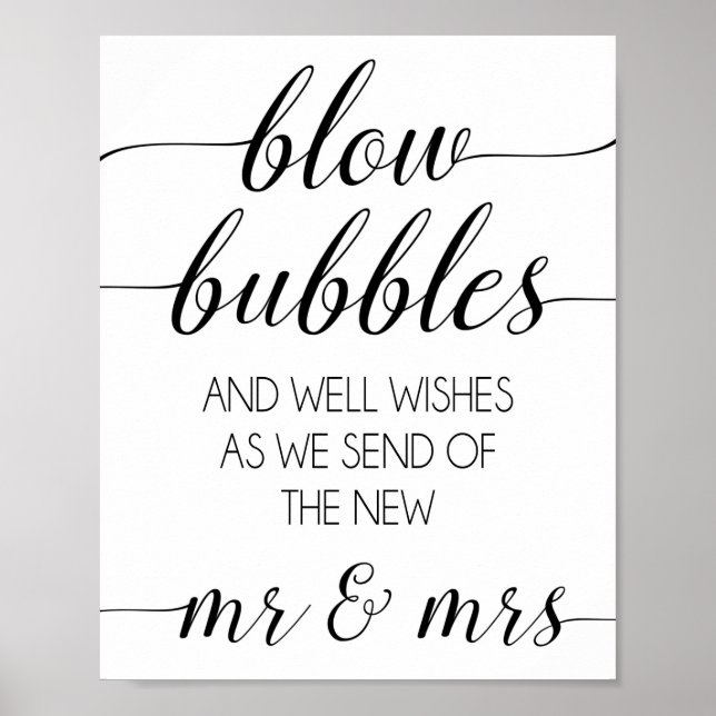 Poster Bulle mariage Envoi d'un signe (Devant)