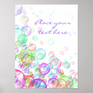 Poster Bulles de Savon