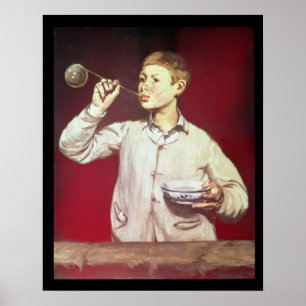 Poster Bulles de soufflement de garçon, 1867-69