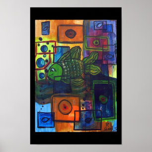 Poster bulles noires