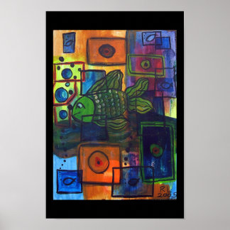 Poster bulles noires