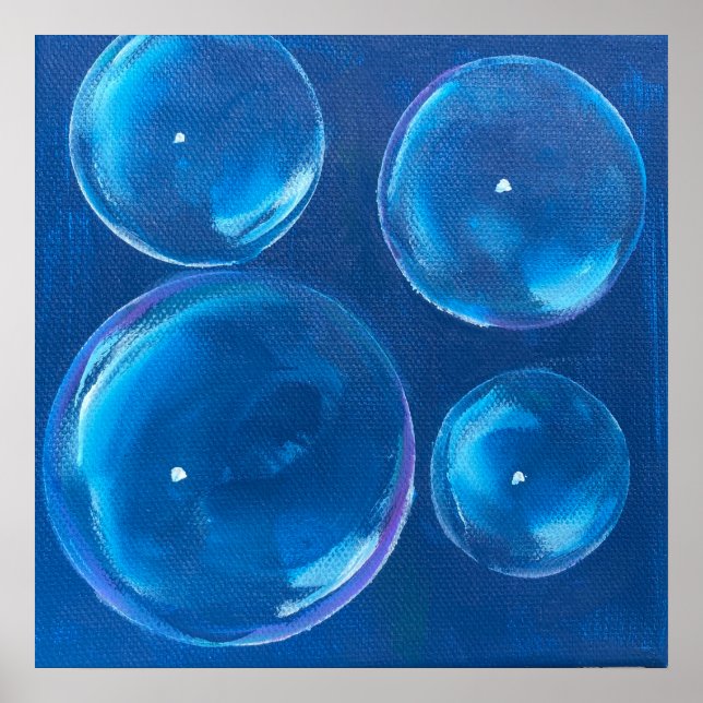 Poster Bulles Tourbillonnantes (Devant)