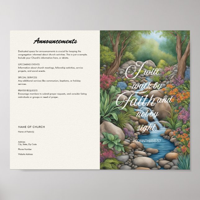 Poster Bulletin Eglise (Devant)