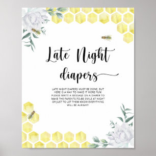 Poster Bumble Bee \ Jeu de couche tard la nuit