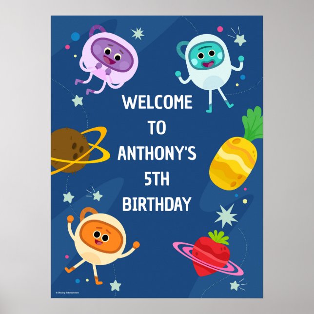 Poster Bumble Nums Espace Anniversaire Bienvenue (Devant)