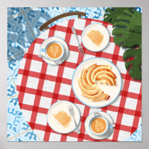 Poster Bundt Cake and Coffee for Two