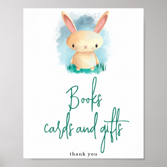 Poster Bunny - Cartes de livres et cadeaux (Devant)