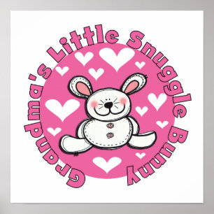 Poster Bunny de petite petite antinelle de grand-mère