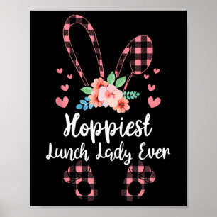 Poster Bunny Leopard La Dame de Déjeuner La Journée de Pâ