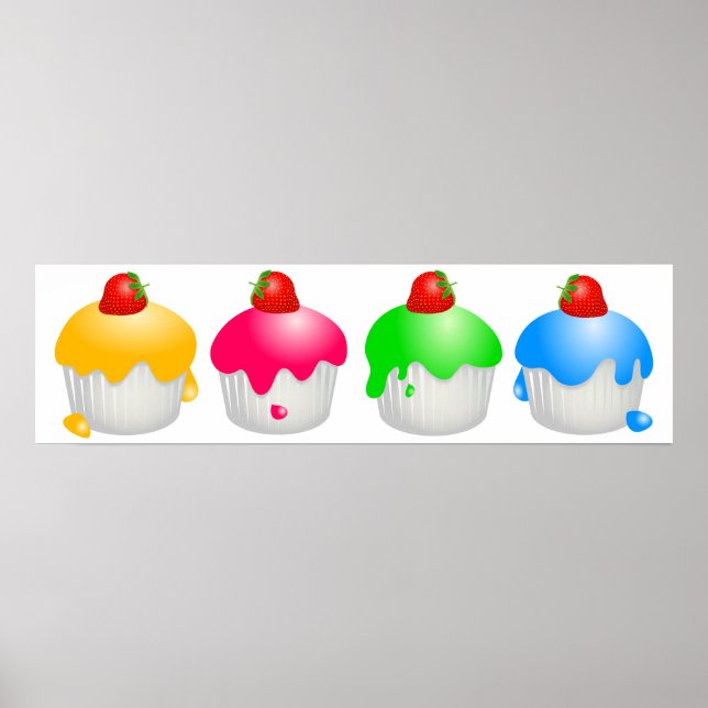 Poster Buns aux fraises (Devant)