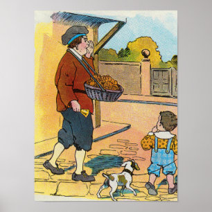 Poster Buns Hot-cross, Mère Goose Nursery Rhyme Photo