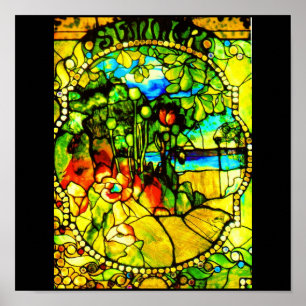 Poster-Buntglas-Tiffany 3 Poster