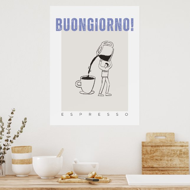 Poster Buongiorno espresso (Cuisine)