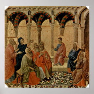 Poster Buoninsegna - Jésus de douze ans dans le Temple