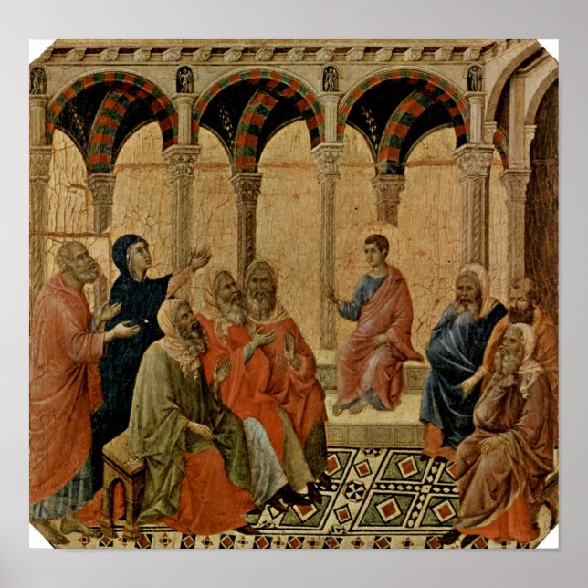 Poster Buoninsegna - Jésus de douze ans dans le Temple (Devant)