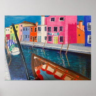 Poster Burano Venice Italie