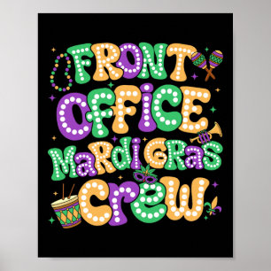 Poster Bureau avant Mardi Gras Personnel du bureau de l'é