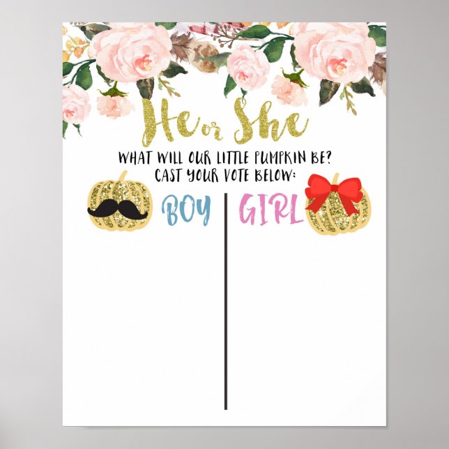 Poster Bureau de vote des Citrouilles d'or (Devant)