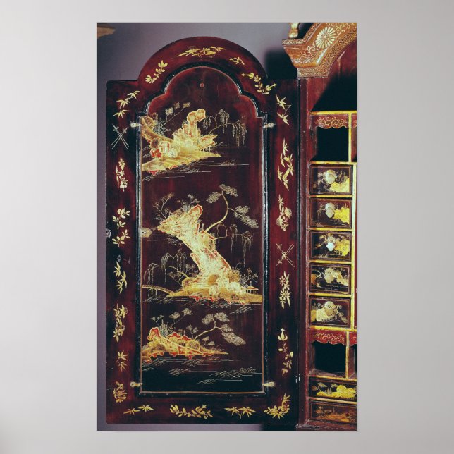 Poster Bureau décoré de laque chinoise (Devant)