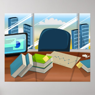 Poster Bureau des banquiers d'entreprise