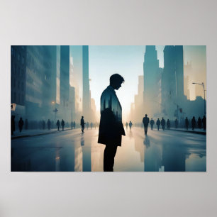 Poster Bureau des finances des entreprises à double expos