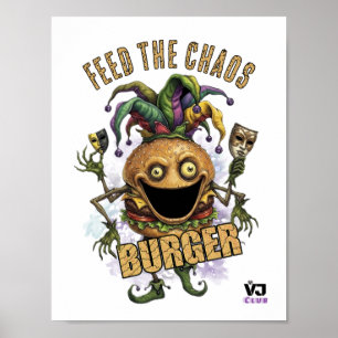 Poster Burger ami de Void Jester blanc