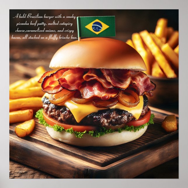 Poster Burger brésilien Picanha (Devant)