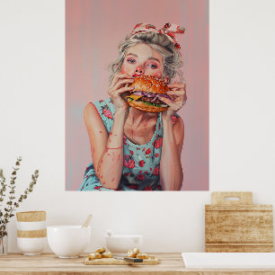 Poster Burger Girl