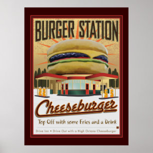 Poster Burger Station-Poster