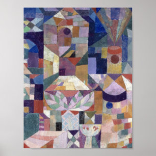 Poster Burggarten (1919) Paul Klee. Petit