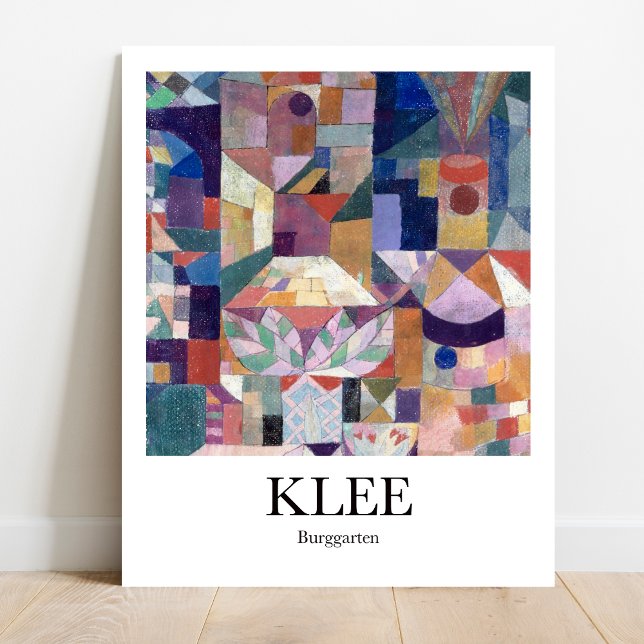Poster Burggarten par Paul Klee (Unleash Your Inner Child: Klee's "Burggarten" - Playful & Colorful Poster!)