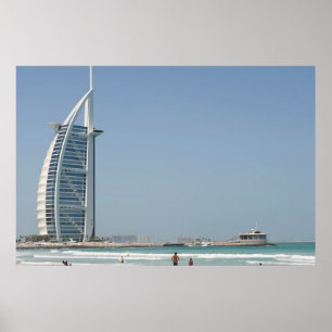 Poster Burj Al Arab depuis Sunset Beach, Dubaï
