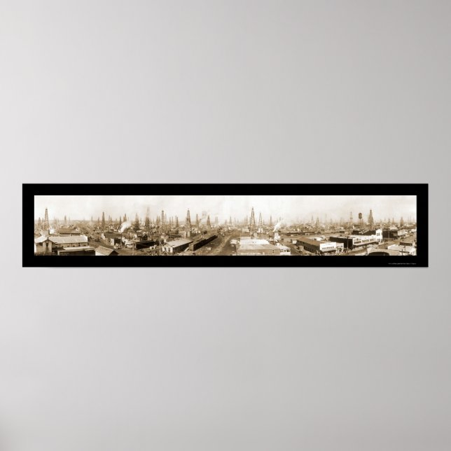 Poster Burkburnett TX Oil Photo 1919 (Devant)