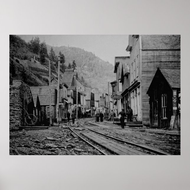 POSTER BURKE IDAHO GHOST TOWN (Devant)