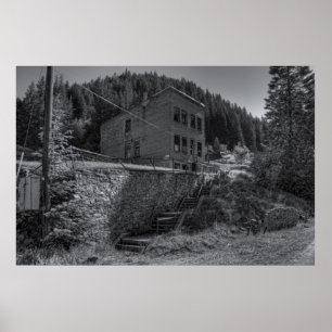 POSTER BURKE IDAHO - VILLE MINEUSE