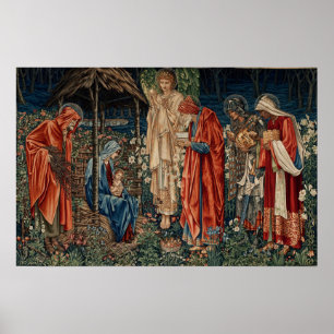 Poster Burne-Jones - Adoration des Mages
