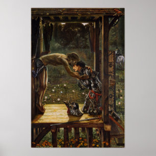 Poster Burne-Jones - Chevalier Miséricordieux