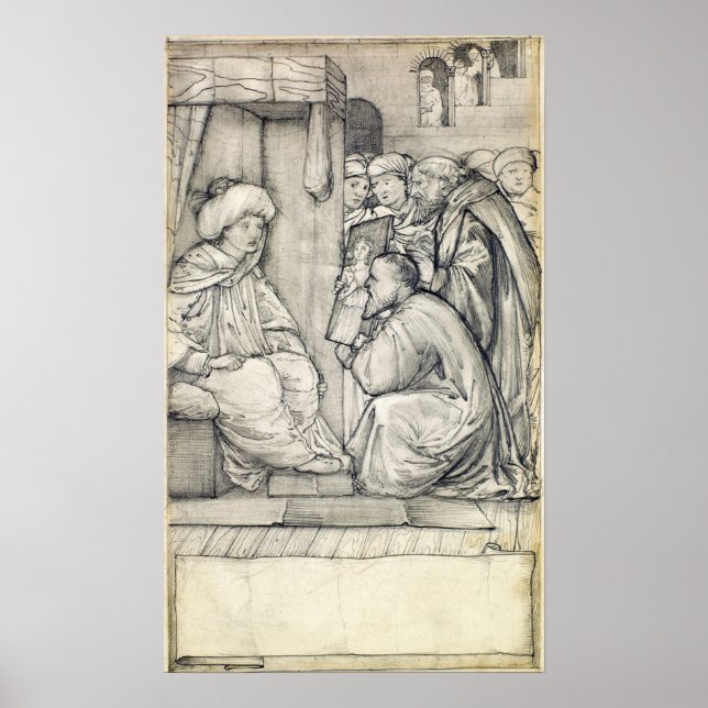 Poster Burne-Jones - L'homme de lois de Chaucer (Devant)