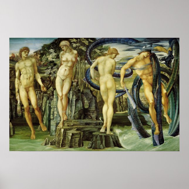 Poster Burne-Jones - Perseus Et Andromeda (Devant)