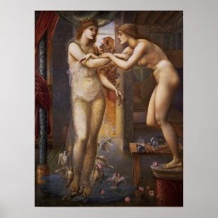 Poster Burne-Jones - Pygmalion et divinité